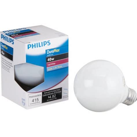 Philips DuraMax 40W Frosted Soft White Medium G25 Incandescent Globe