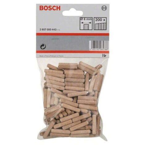 Bosch Holzdübel 6 mm 30 mm 200er Pack