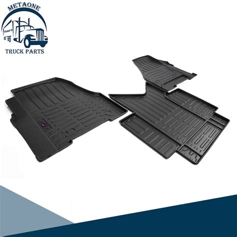 Metaone Rubber Floor Mats For Freightliner Cascadia 2018 Heavy Duty Set 3pcs Ebay