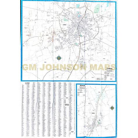 Lufkin / Nacogdoches, Texas Street Map - GM Johnson Maps