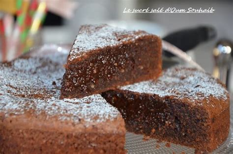 gâteau au chocolat fondant mi cuit Le Sucré Salé d Oum Souhaib