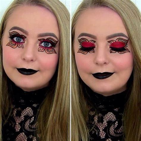 GlitterGirlC Luna Mothews Face Makeup Halloween Face Makeup