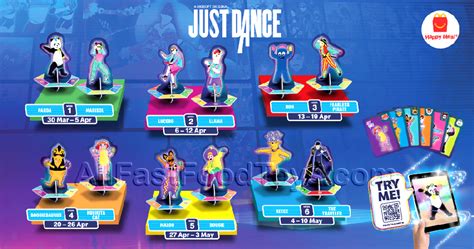 Mcdonald S Just Dance Juguetes Cajita Feliz Set Completo De