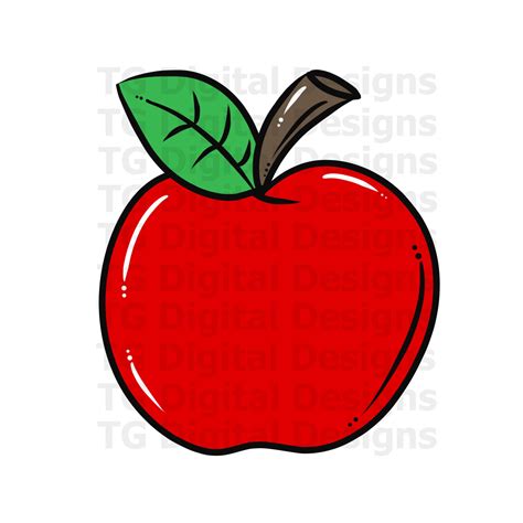 Red Apple PNG, Teacher PNG, School PNG, Apple Clipart, Back to School, Apple Design, Teacher ...