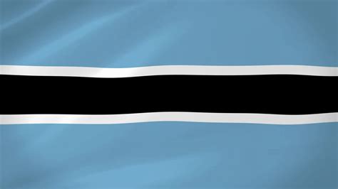 Botswana Waving Flag Realistic Animation Video Stock Video At