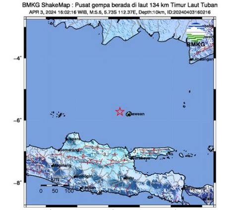 Gempa M5 6 Guncang Tuban Terasa Hingga Bojonegoro Okezone News