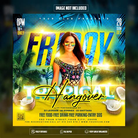 Friday Night Party Flyer Template