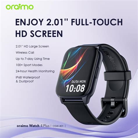 Jual Oraimo Smart Watch Bigger Screen Bluetooth Smartwatch Jam Pintar