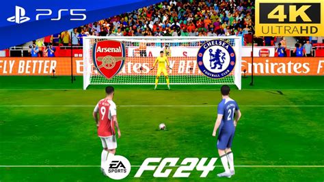 EA SPORTS FC 24 ARSENAL VS CHELSEA PENALTY SHOOTOUT PS5 4K60FPS