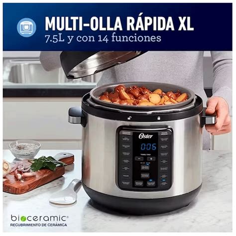 Ripley Multi Olla Rapida Xl Con Funciones Lt Oster Ckstpcec