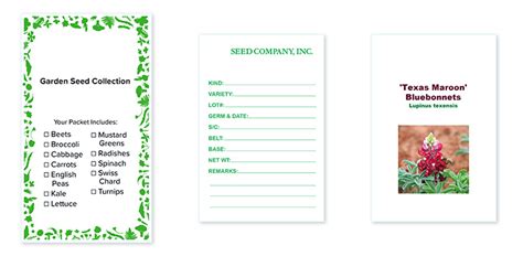 Custom Printed Seed Packet Envelopes