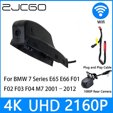 Zjcgo Dash Cam K Uhd P Car Video Recorder Dvr Night Vision For Bmw