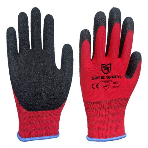 Seeway Latex Palm Coating Work Gloves Buy Handler Gloves With Latex