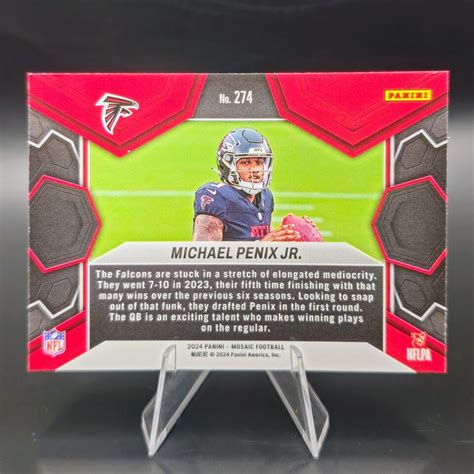 2024 Panini Mosaic Michael Penix Jr Rookie RC NFL Debut 274 Falcons