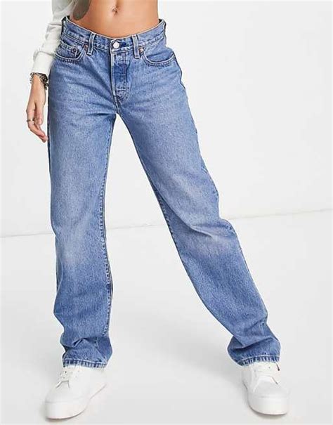 Levis 90s 501 Jeans In Mid Wash Blue Asos