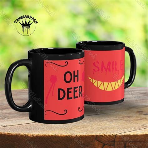 Hazbin Hotel Oh Deer Mug Hazbin Hotel Alastor Smile Mug Hazbin Hotel