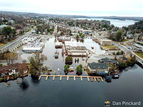 A bird's-eye view of flooding in downtown Huntsville - Huntsville Doppler