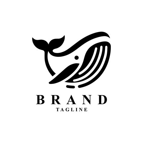 Elegant Whale Logo Featuring A Sleek And Graceful Design Perfect For