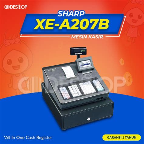 Jual Cash Register Sharp Xe A B Mesin Kasir Restoran Cafe Shopee