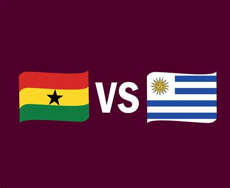 Ghana And Uruguay Flag Ribbon Symbol Design Latin America And Africa ...