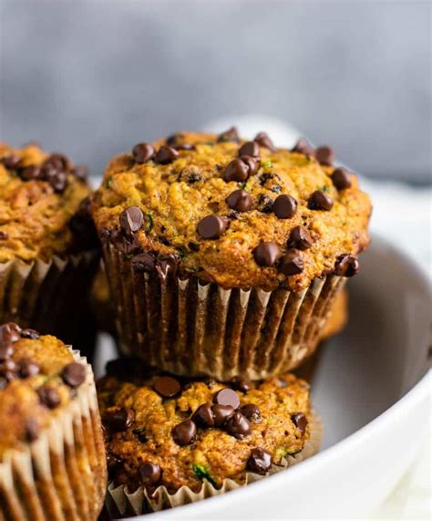 Zucchini Chocolate Chip Muffins Build Your Bite