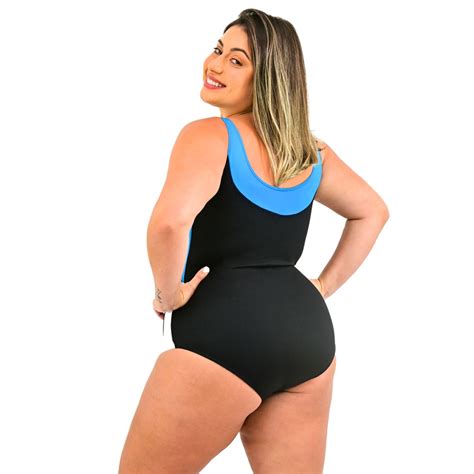 Maiô Natação Plus Size Helanca Hammerhead Kabreu Moda íntima