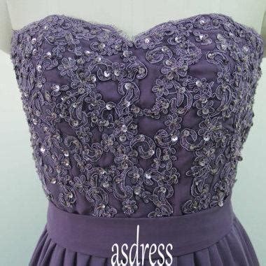 Light Purple Lace Bridesmaid Dress Long Mother Of The Bridal Dress