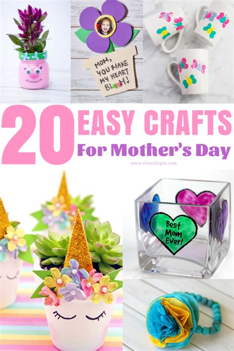 20 Easy Crafts For Mothers Day