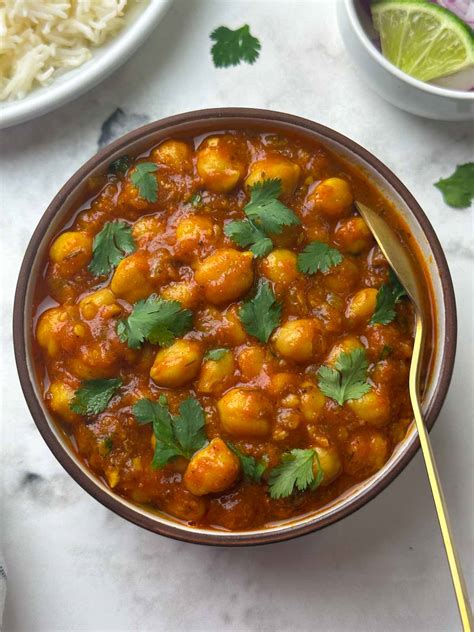 Instant Pot Chana Masala Punjabi Chole Masala Indian Veggie Delight