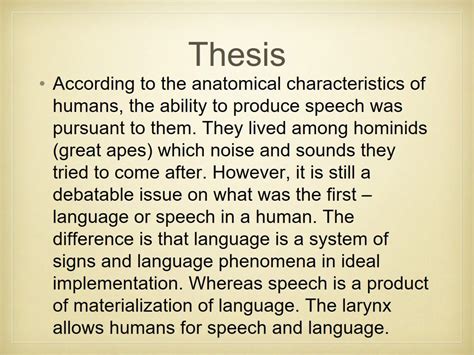 Anthropology Evolution Of Human Language And Tongue Words