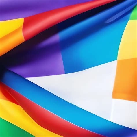 Bandera Del Orgullo Colores Del Arco Iris Inclusión Foto Premium