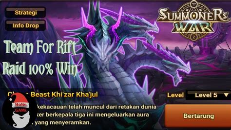 Summoners War Sky Arena Rift Raid Level Team Win Youtube