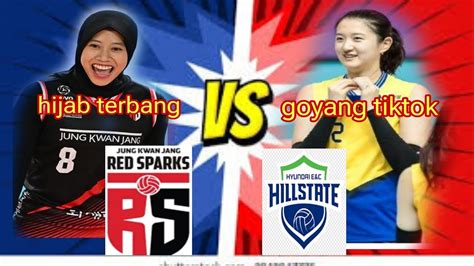 RED SPARKS VS HYUNDAI HILLSTATE Megawati Sang Hijab Terbang Kembali