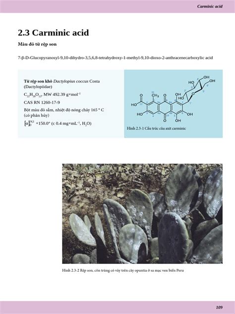 2.3 Carminic Acid | PDF