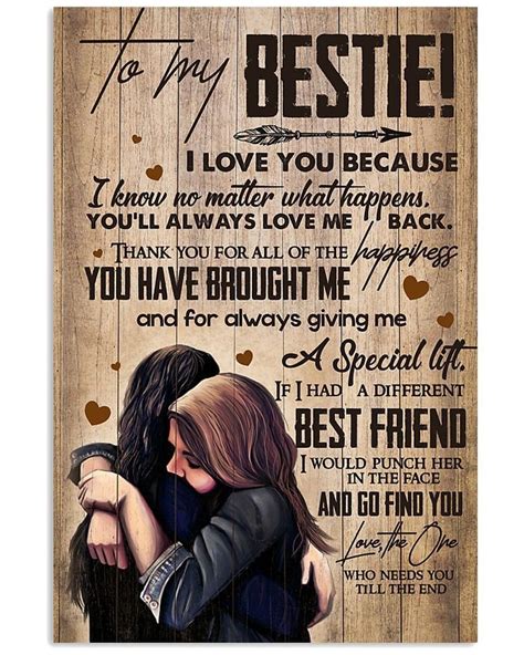 I Love You Because I Know No Matter What Happens Gift For Bestie