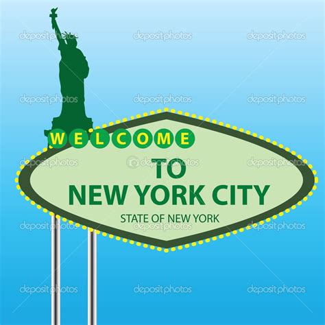 Welcome to New York Stock Illustration by ©VIPDesignUSA #12850735