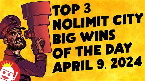 TOP 3 NOLIMIT CITY BIG WINS OF THE DAY APRIL 9 2024 YouTube