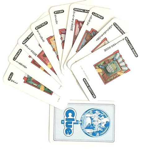 Clue Board Game Cards