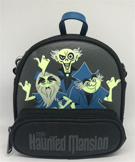 Disney Parks Haunted Mansion Mini Backpack Crossbody Purse Hitchhiking