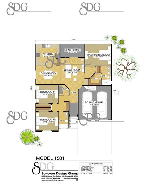 Stock House Plan #1581