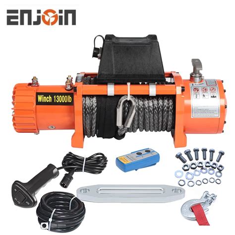 12v Waterproof Offroad 13000 Lbs Load Capacity Electric Winch With