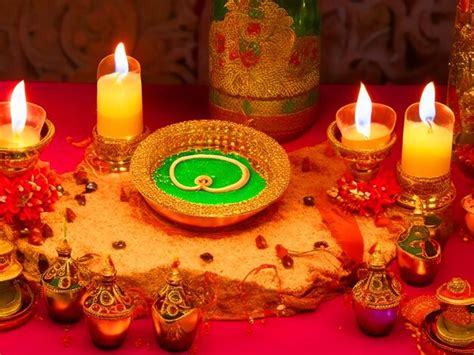 diwali table decorations images    freepik