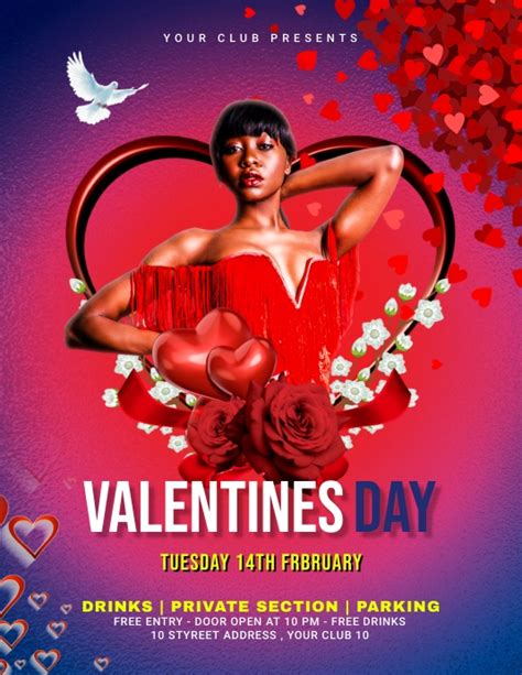 Valentines Day Party Flyer Template Postermywall