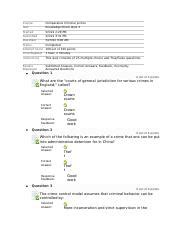 Crj Wk Quiz Docx Course Comparative Criminal Justice Test