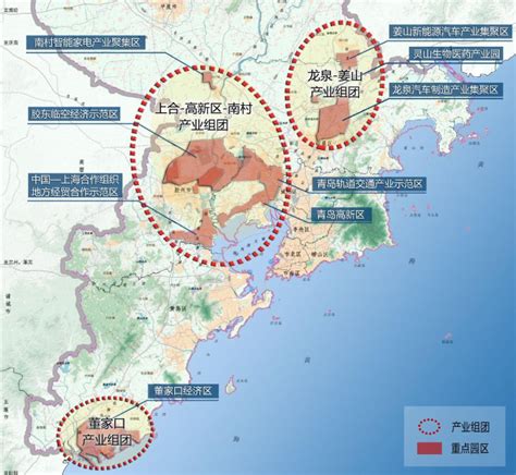 【产业图谱】2022年青岛市产业布局及产业招商地图分析 中商情报网