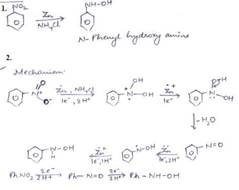 Nitrobenzene On Treatment With Zn Nh Cl Gives