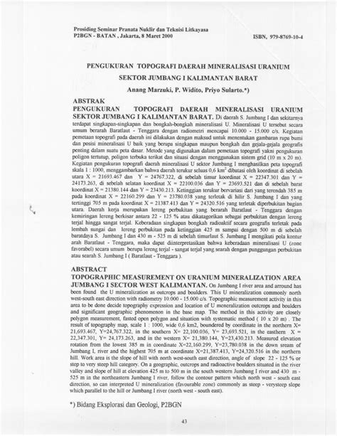 PDF PENGUKURAN TOPOGRAFI DAERAH MINERALISASI DOKUMEN TIPS