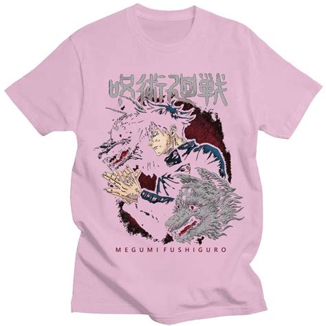 Anime Jujutsu Kaisen Gojo Satoru Megumi Fushiguro Print Camisetas