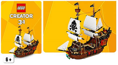 Lego Creator 3 In 1 31109 Pirate Ship Premier Micro Visuel Hoth