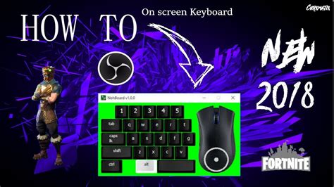 How To Put An On Screen Keyboard Mouse On Obs Studio Youtube